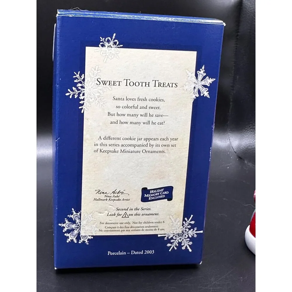 Hallmark 2003 Santa Claus Sweet‎ Tooth Treats Keepsake Ornament INCOMPLETE